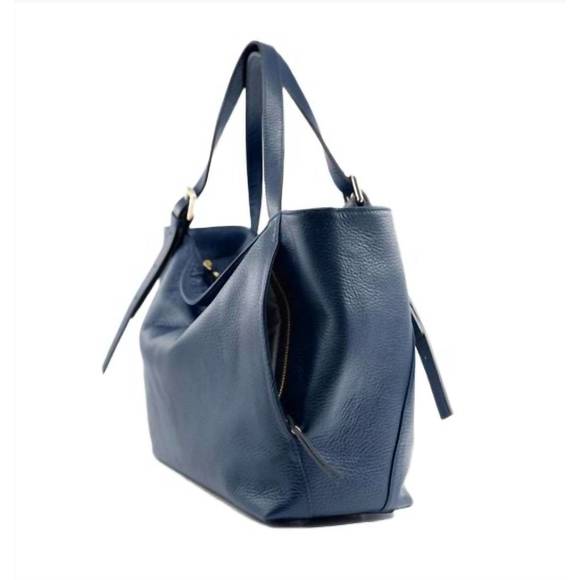 NEW ISABEL MARANT soft medium size tote bag in navy - Picture 2 of 2